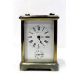 A French brass-cased carriage clock by Caloin,