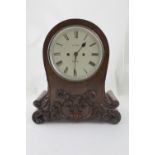 A 19th century Adams of London bracket clock of balloon shape,