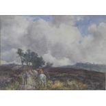 GEORGE HAMILTON CONSTANTINE (1875-1967); watercolour, 'A Derbyshire Moor', 25 x 34cm,