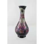 A Moorcroft pottery 'Lilies' pattern vase,