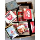 Ten Squirrel confectionary tins and a selection of others including Oxo etc.