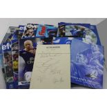 A collection of assorted Everton Football Club programmes to include 1995 FA Cup Final vs