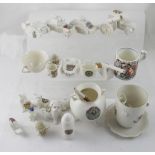 A quantity of crested china etc.