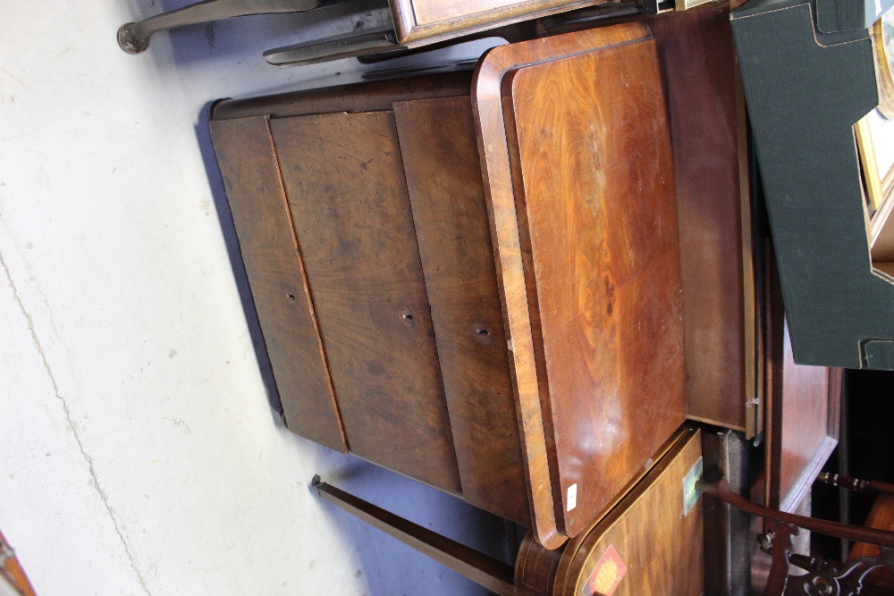 A 19th century mahogany French chest of three drawers, width 75cm.