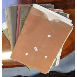 Seven folders containing various prints etc.