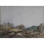 UNATTRIBUTED; a pair of early 20th century watercolours depicting figures in landscape scenes, 26.