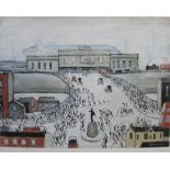 LAURENCE STEPHEN LOWRY (1887-1976); a signed print,