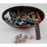 A small collectors' lot of beads,