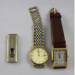 Two Rotary gentlemen' watches and a Donatus Solingen, Germany small 'V' cigar cutter (3).