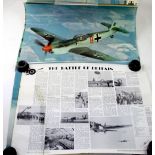 A collection of assorted posters depicting scenes from The Battle of Britain (rolled).