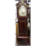 A J N Handley of Runcorn mahogany inlaid longcase clock,