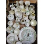 A large collection of assorted Belleek to include 'Neptune' and 'Shamrock' patterns.