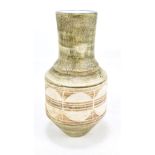 ALISON BRIGDEN FOR TROIKA; an 'Urn' vase, painted marks to base, height 25.8cm.Additional