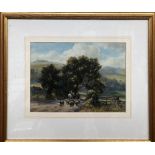GEORGE HAMILTON CONSTANTINE (1878-1967); watercolour, 'In Miller's Dale', 25 x 36cm, framed and