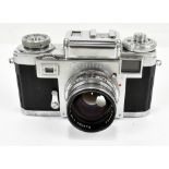ZEISS; a Contax IIIA camera, the body no.F28720, and with Sonnar 1:1,5 F=50mm lens, no.1603052,