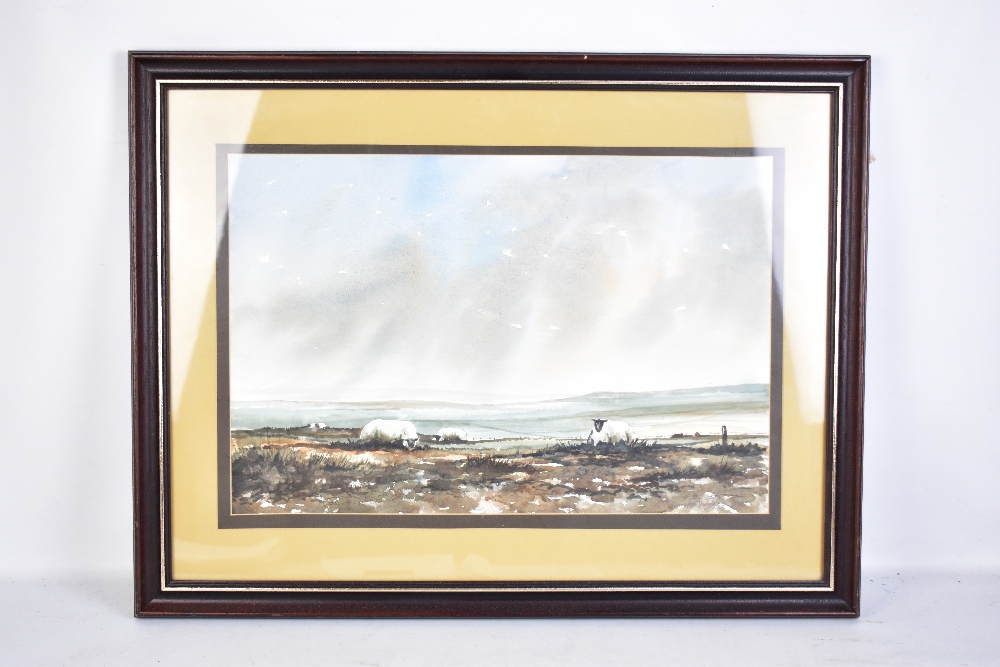 DENNIS ACKROYD (20th century); watercolour on paper, 'North Yorks Moors, Pickering', signed lower - Image 2 of 4