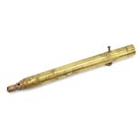 A WWII Special Operations Executive (SOE) brass pencil fuse, 0.9cm.