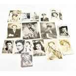 STARS OF STAGE AND SCREEN; a collection of mid-20th century photographs and ephemera with signed