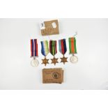 A WWII Royal Navy medal group of five comprising War Medal, Defence Medal, 1939-1945, Atlantic and
