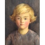 EARLY 20TH ENGLISH SCHOOL; watercolour, portrait of a child, unsigned, 28 x 22cm, framed and