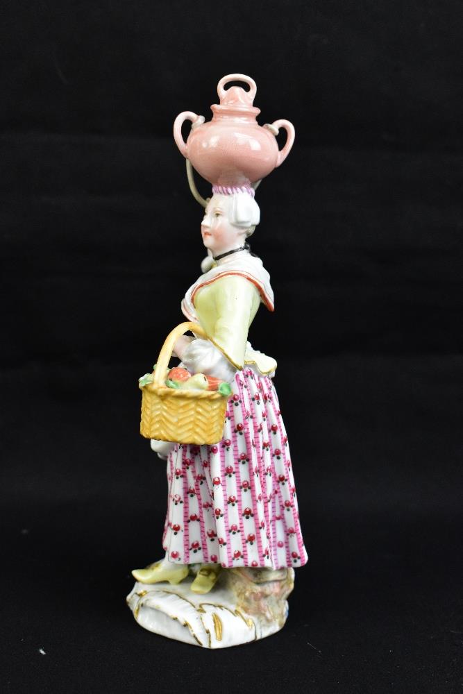 MEISSEN; a mid-18th century figure of an egg seller modelled by Reincike and designed by Christopher - Image 2 of 7