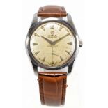 CYMA; a gentleman's stainless steel cased 'Navystar' mechanical wristwatch, the circular dial set
