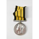 An Ashantee Africa Medal 1873-4 awarded to 1832 GR. W. Johnson G. 4. R.A. 1873-4, (British Army