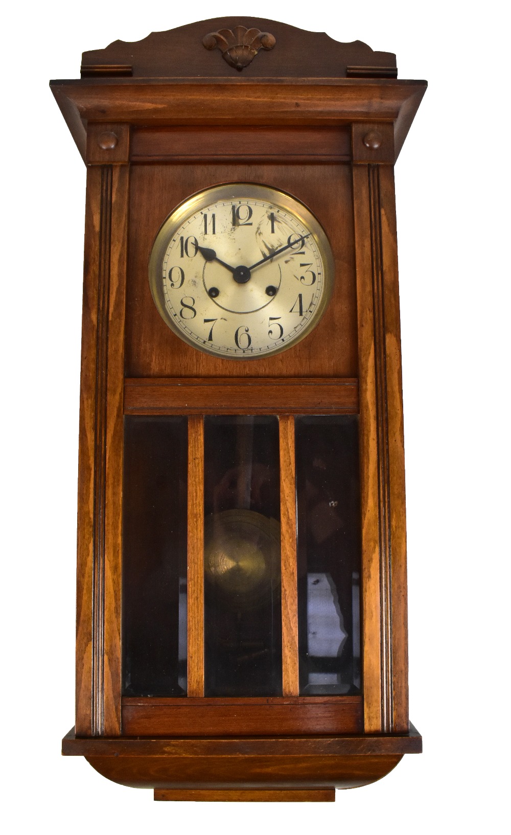 An early to mid 20th century rectangular wall clock.