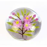 CHRIS BUZZINI; a limited edition paperweight, 3/25, 'Flowers', signed and dated 93 to rim,