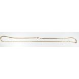 A 9ct yellow gold curb link chain, length 54cm, approx 6.8g