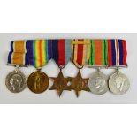 A WWI War Medal awarded to M-346539 Pte. F. Clark A.S.C. (highly polished), a Victory Medal