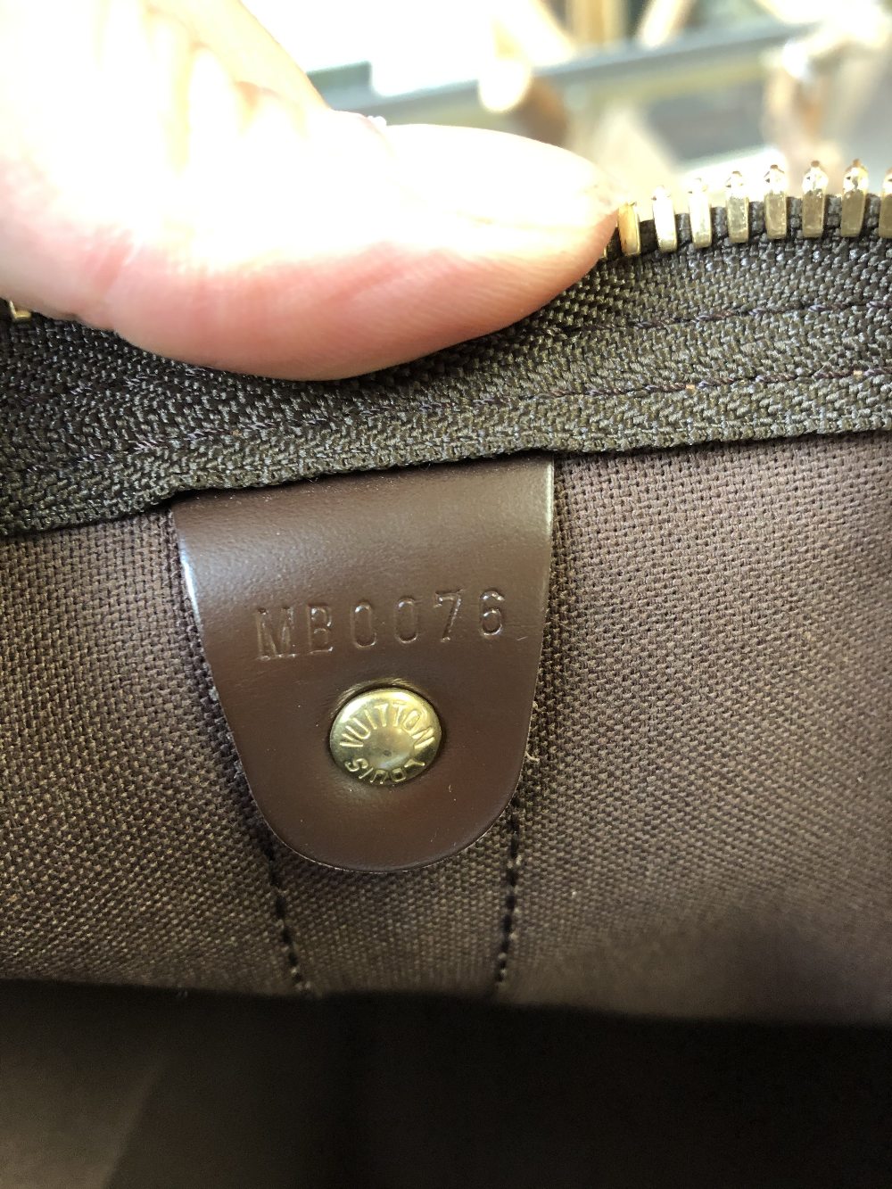 LOUIS VUITTON; a Keepall Bandouliere 55 Monogram macassar Boston bag, with brown leather straps - Image 8 of 9