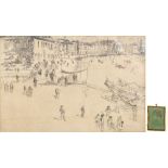 AFTER JAMES MCNEILL WHISTLER; etching and drypoint, 'The Riva, No. 2', from the Second Venice Set,