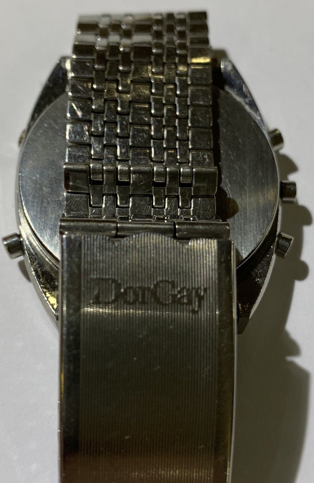 OMEGA; a stainless steel digital quartz Speedmaster gentleman's wristwatch with start/stop button, - Image 3 of 5