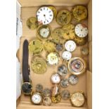 ROLEX; five lady's wristwatch movements (lacking cases), together with further wrist and pocket