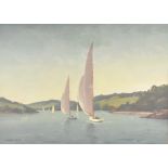 LESLEY KENT (1890-1980); oil on board, 'Sailing Dinghies', signed lower left, 29 x 39cm, framed
