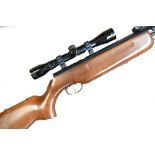 WEIHRAUCH; a HW 35 K .177 break barrel air rifle with deer field sight.