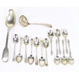 WILLIAM EATON; a William IV hallmarked silver tablespoon, London 1833, together with a set of