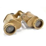 A pair of German Dienstglas 6 x 30 binoculars in 'Africa' khaki paint, serial number 326496 and a