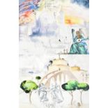 AFTER SALVADOR DALI; two limited edition coloured giclée prints, 'Rome, 1949' and 'Venice, 1949',