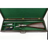 R. JONES; a 12 bore under lever hammer gun fitted with sleeved 28" barrels mounted with a smooth