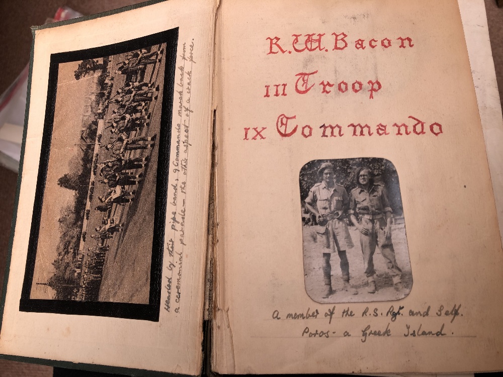 COMMANDOS; the WWII medal group and archive of Raymond Bacon, Commando Regiment, who served in the - Image 6 of 16