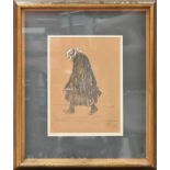 HAROLD RILEY DL DLIT FRCS DFA AT (born 1934); charcoal, 'Lady Walking', signed and dated '65 lower