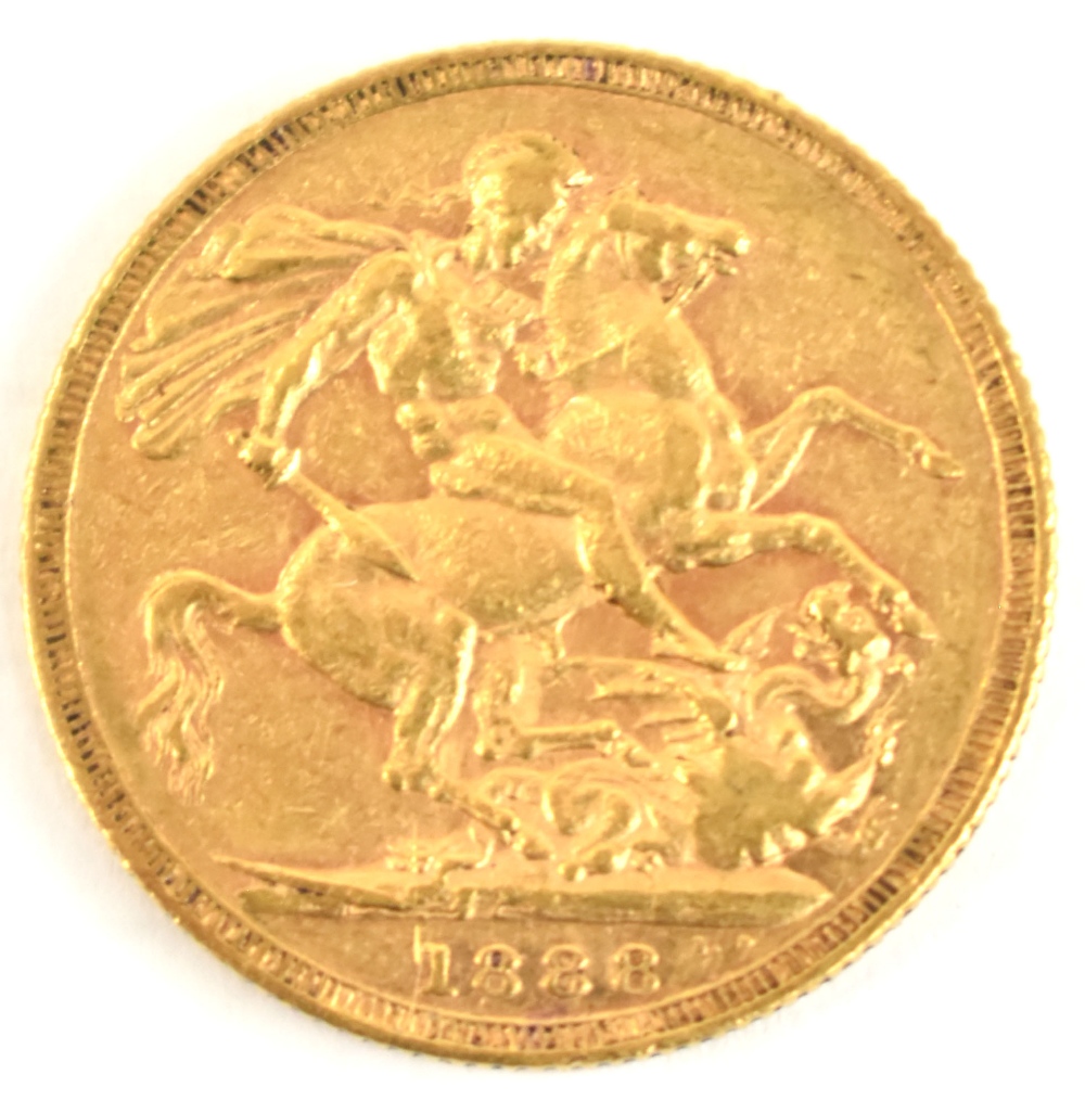 A Victorian Jubilee Head full sovereign, 1888.