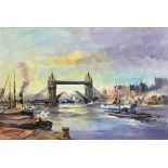 IVAN TAYLOR (born 1946); oil on board, 'Tower Bridge, London', signed lower left, 39 x 59cm, framed.