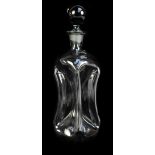 HOLMEGAARD; a 'Kluk Kluk' smoked grey/pewter glass decanter, height including stopper 31.9cm.