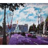 TIMMY MALLETT; signed limited edition print, 'Celebrating on the Mall', no.6/195, signed lower left,