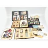 A group of 19th century and later ephemera including photograph albums, a postcard album,