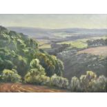 LESLEY KENT (1890-1980); oil on board, landscape, signed lower right, 34 x 44cm, framed. (D)