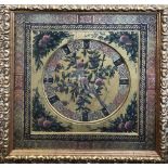 A contemporary floral print, 'Golden Medallion', within an elaborate frame, the image 66 x 66cm,